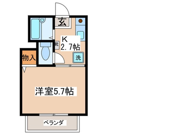 ラフィーネ１の物件間取画像